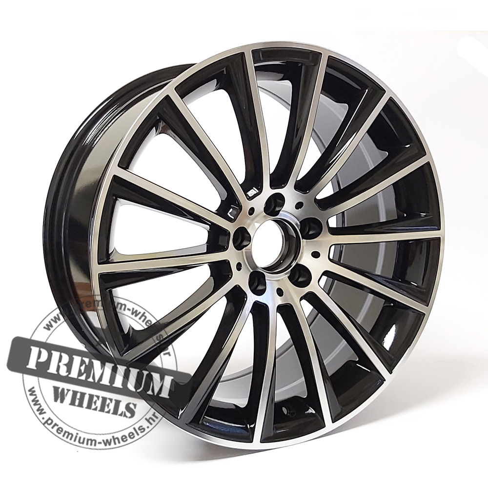 ALU FELGA MERCEDES 5X112 19" MBY1048CP ET43 CRNA POLIRANA - Premium Wheels